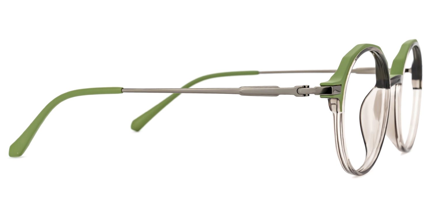 Meyko Round Green Glasses | Zeelool Glasses2