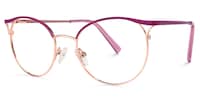 Kylie Oval Purple Glasses1