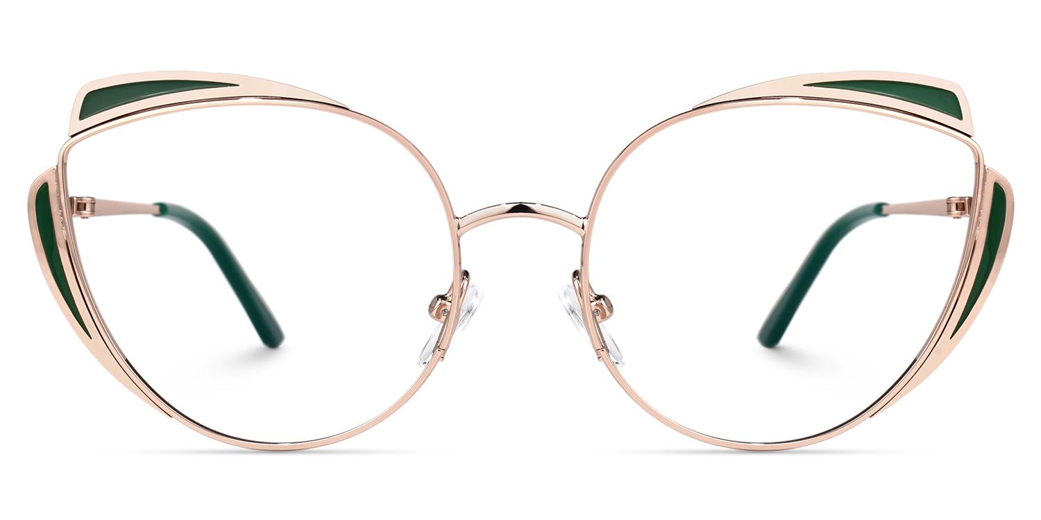 Shanita Geometric Gold Glasses | Zeelool Glasses0