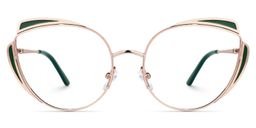 Shanita Geometric Gold Glasses0