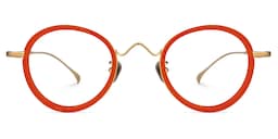 Tikeysha Round Orange Glasses0