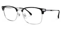 Rabecca Browline Black Glasses1