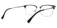 Rabecca Browline Black Glasses3