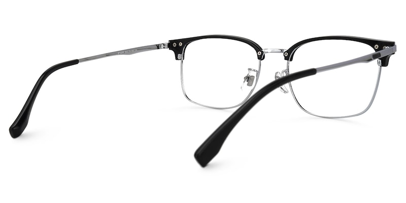 Rabecca Browline Black Glasses | Zeelool Glasses3