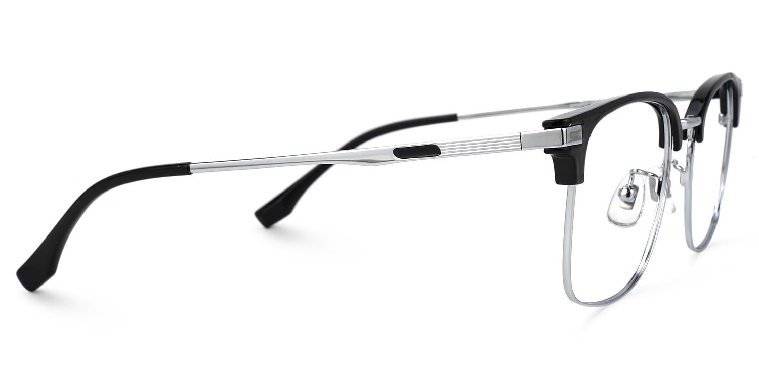 Rabecca Browline Black Glasses | Zeelool Glasses