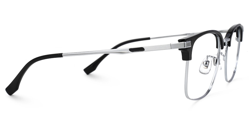 Rabecca Browline Black Glasses | Zeelool Glasses2