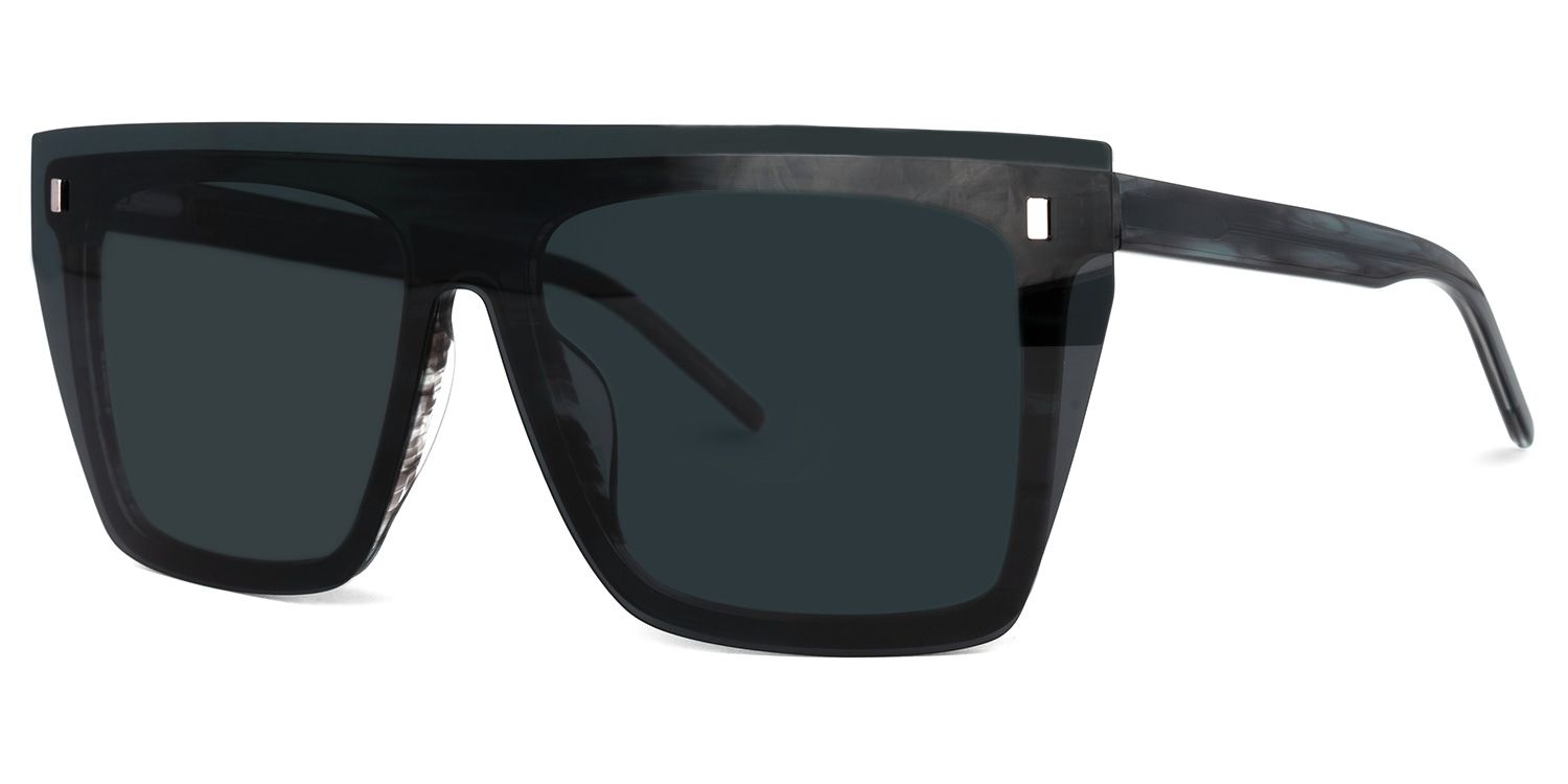 Kenya Square Gray Glasses | Zeelool Glasses1