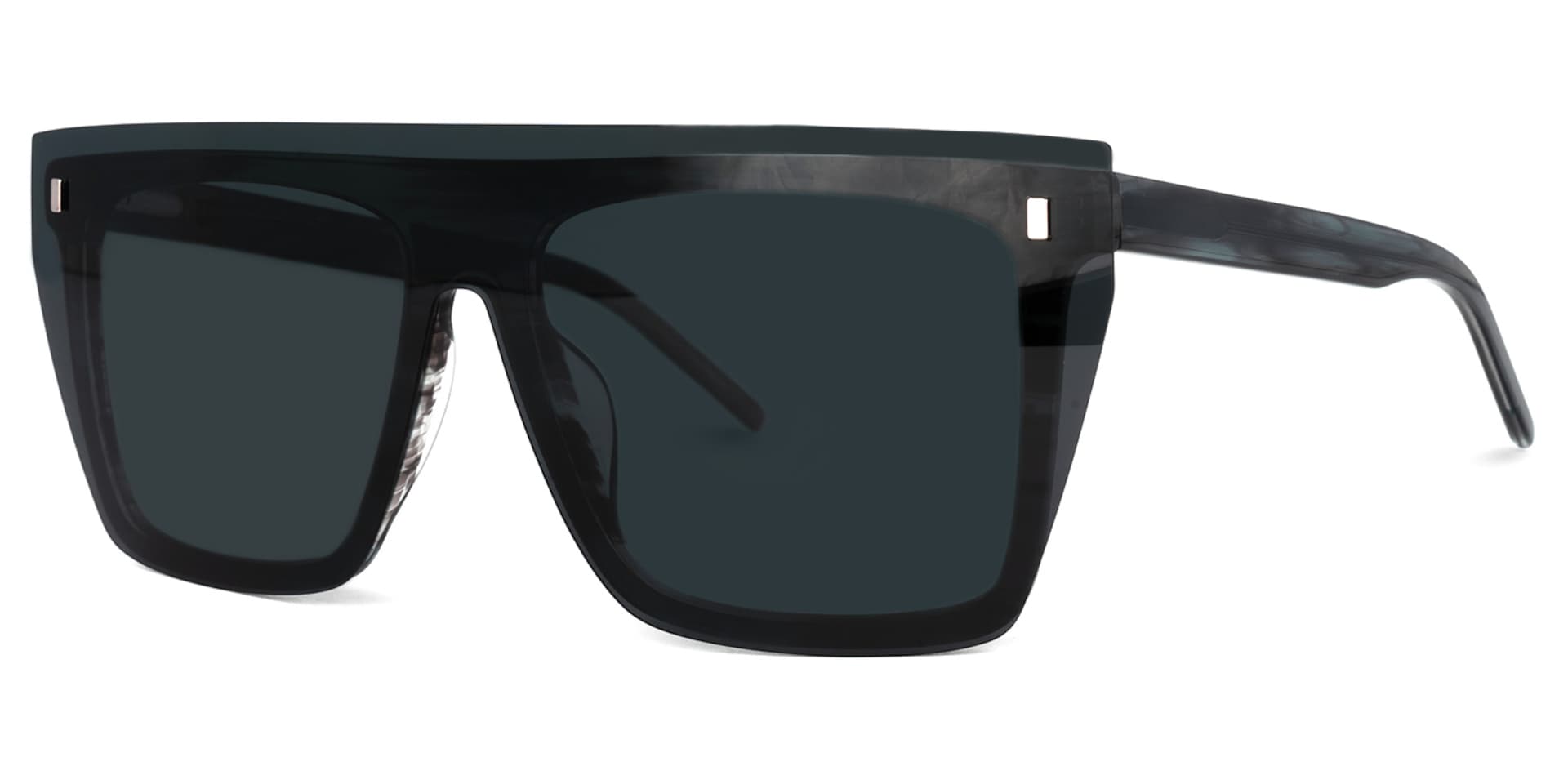 Kenya Square Gray Glasses | Zeelool Glasses1