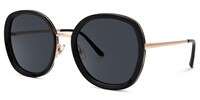 Montiel Round Black Sunlasses1