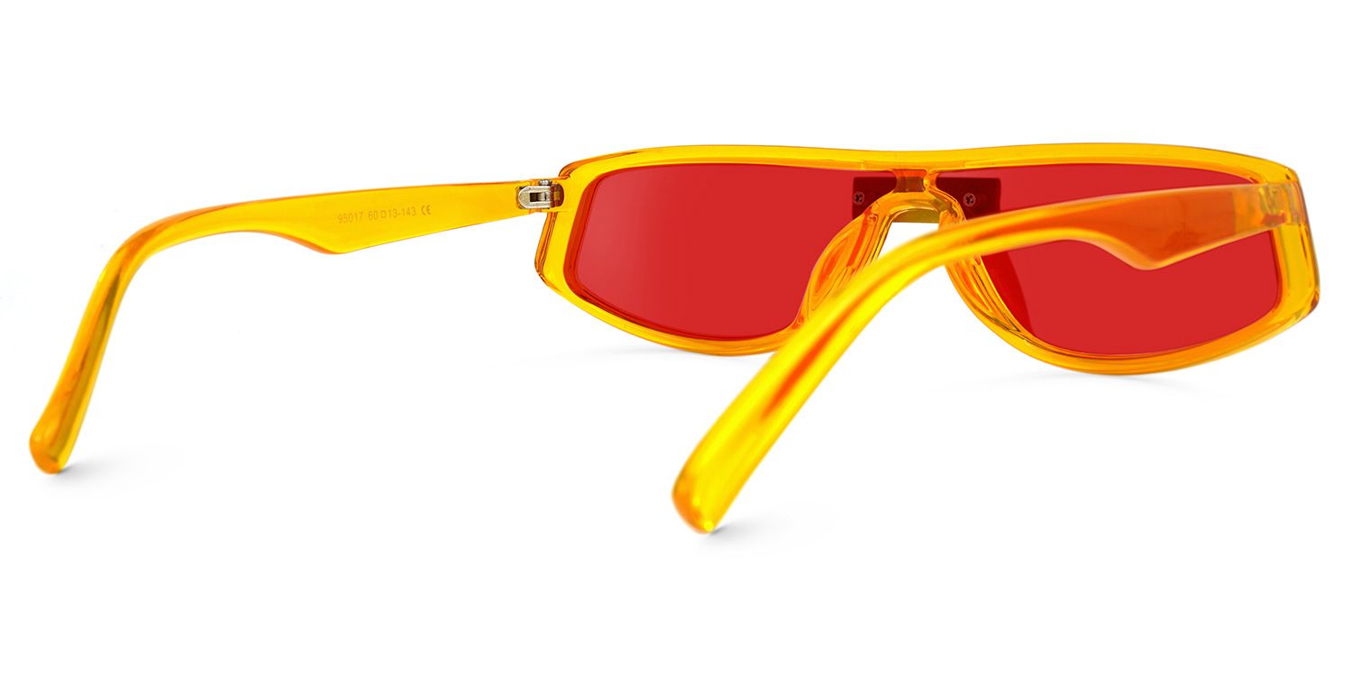 Deidra Geometric Yellow Sunglasses | Zeelool Glasses2
