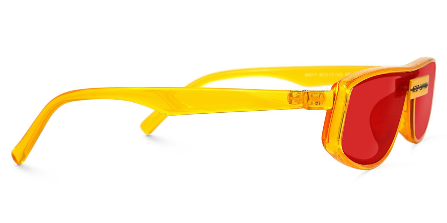 Deidra Geometric Yellow Sunglasses | Zeelool Glasses3