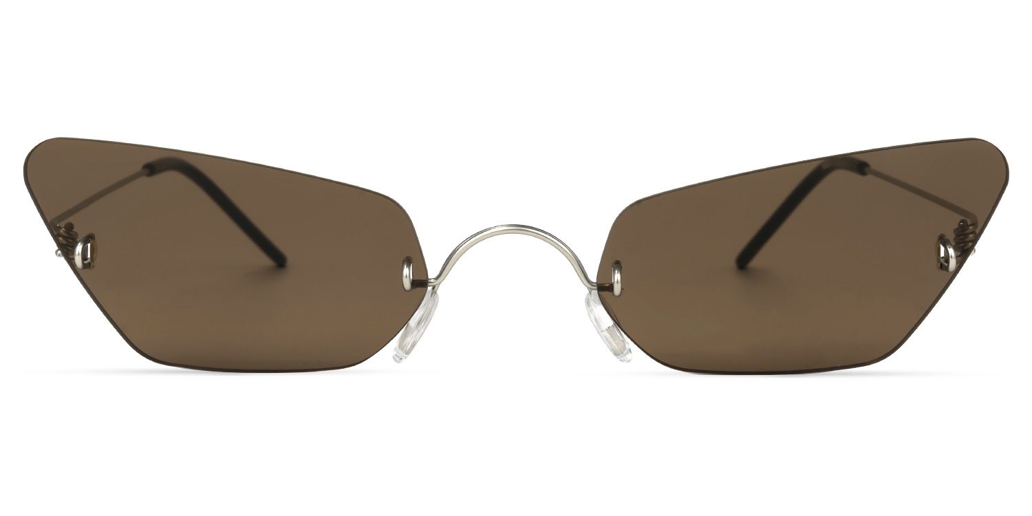 Mathis Cateye Brown Sunglasses | Zeelool Glasses0