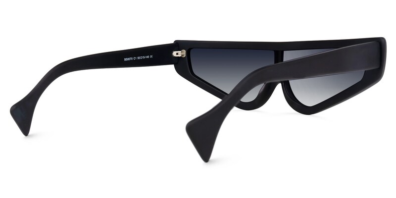 Dasha Geometric Black Sunglasses | Zeelool Glasses2