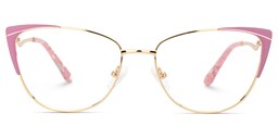 Jannette Cateye Pink Glasses0