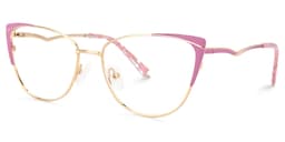 Jannette Cateye Pink Glasses1