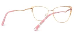 Jannette Cateye Pink Glasses2