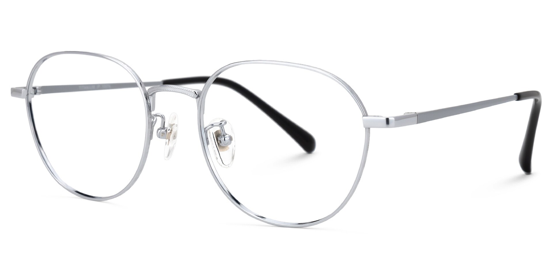 Vasquez Geometric Silver Glasses | Zeelool Glasses1