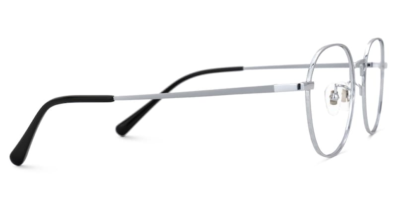 Vasquez Geometric Silver Glasses | Zeelool Glasses2