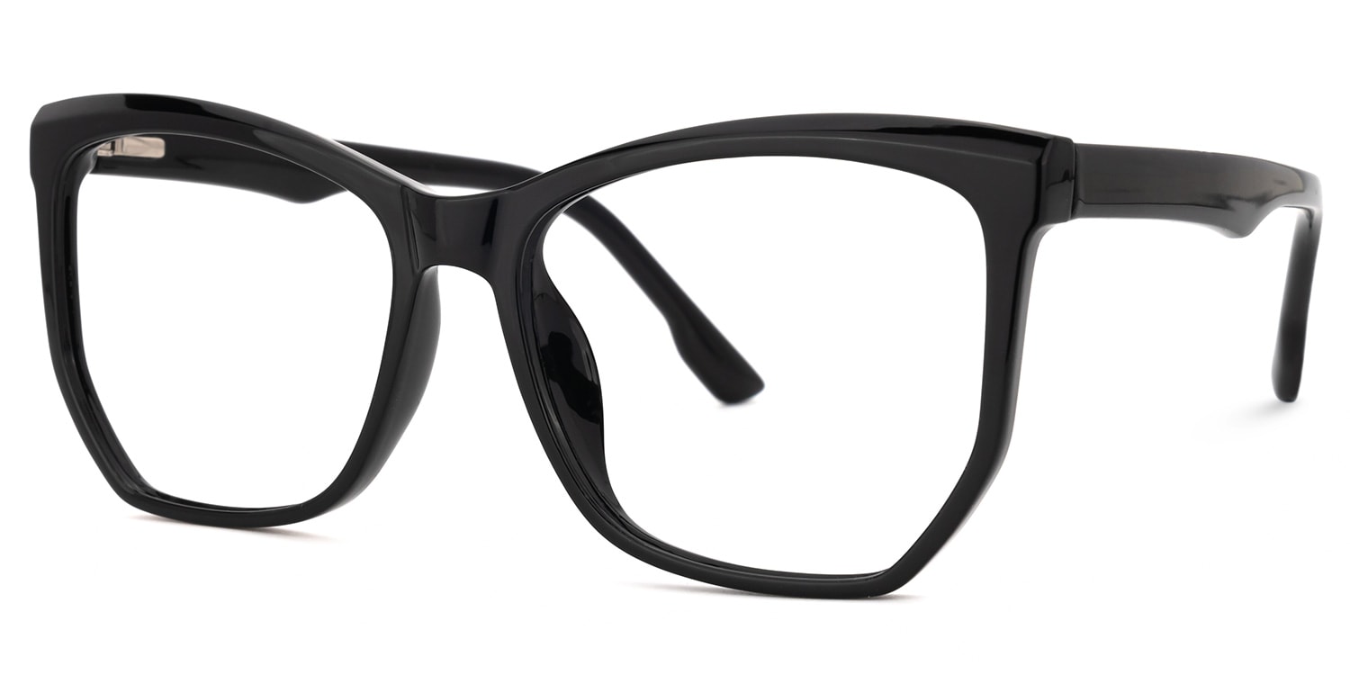 Libby Geometric Black Glasses1