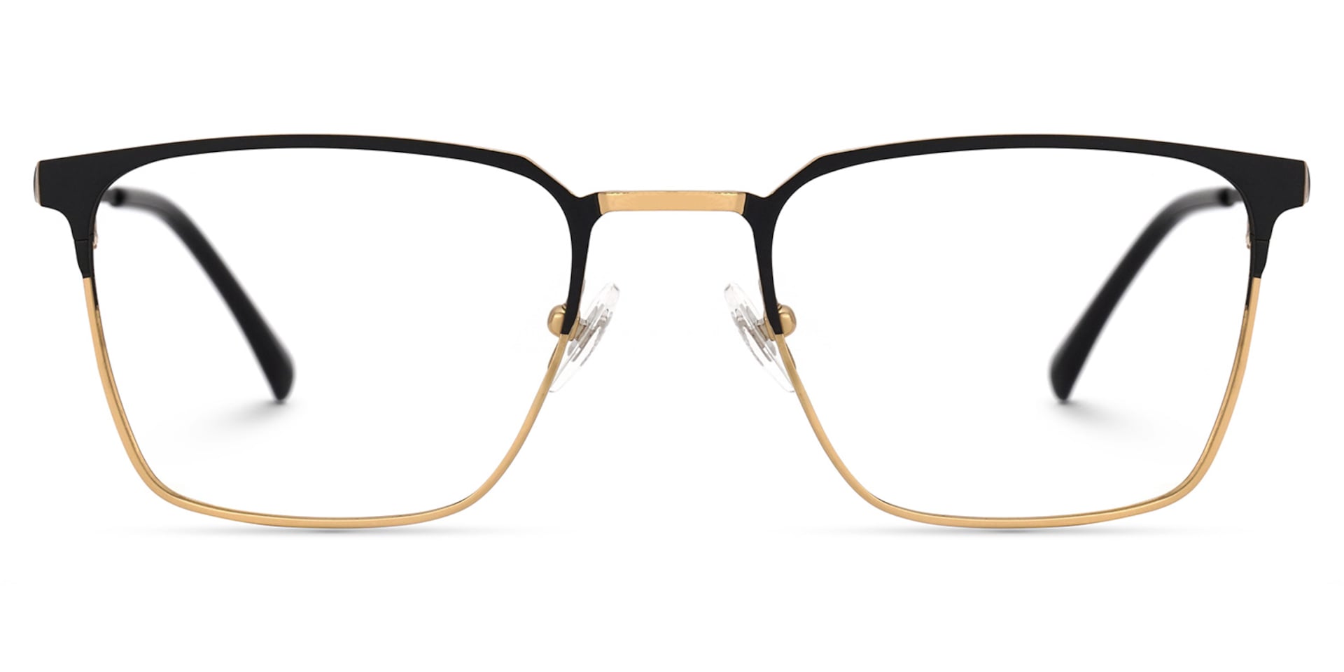 Lyken Square Black-Gold Glasses | Zeelool Glasses0