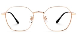 Diiane Geometric Rose-Gold Glasses0