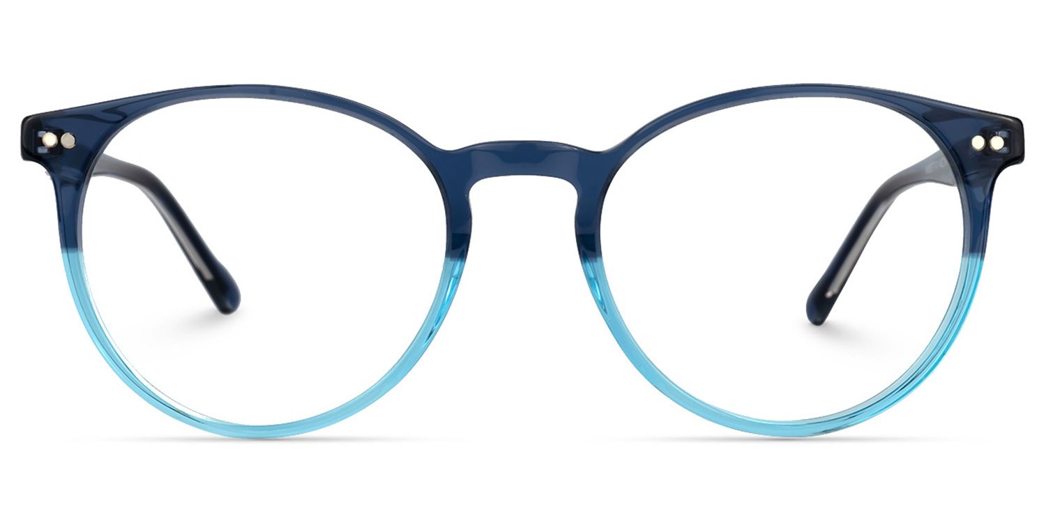 Ocasio Round Blue Glasses | Zeelool Glasses0