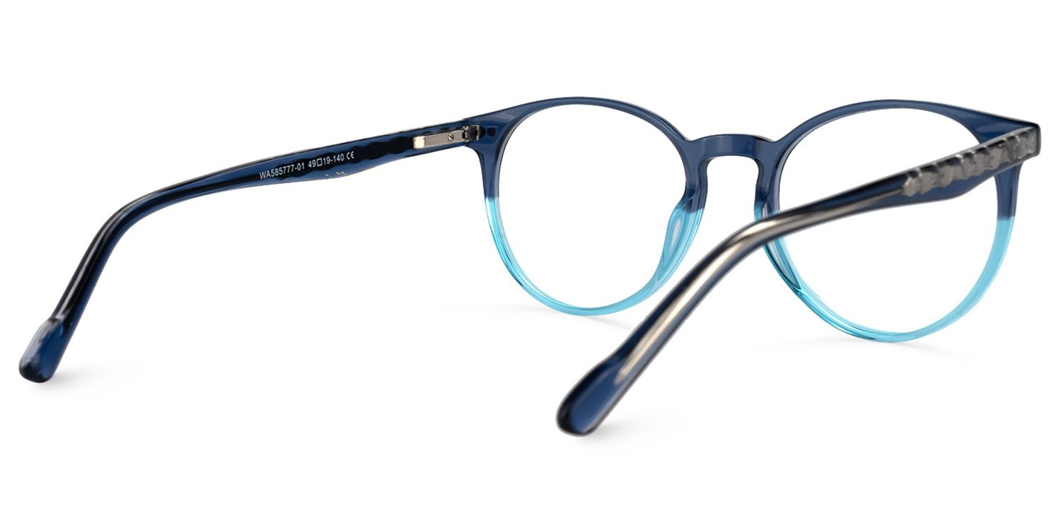 Ocasio Round Blue Glasses | Zeelool Glasses3