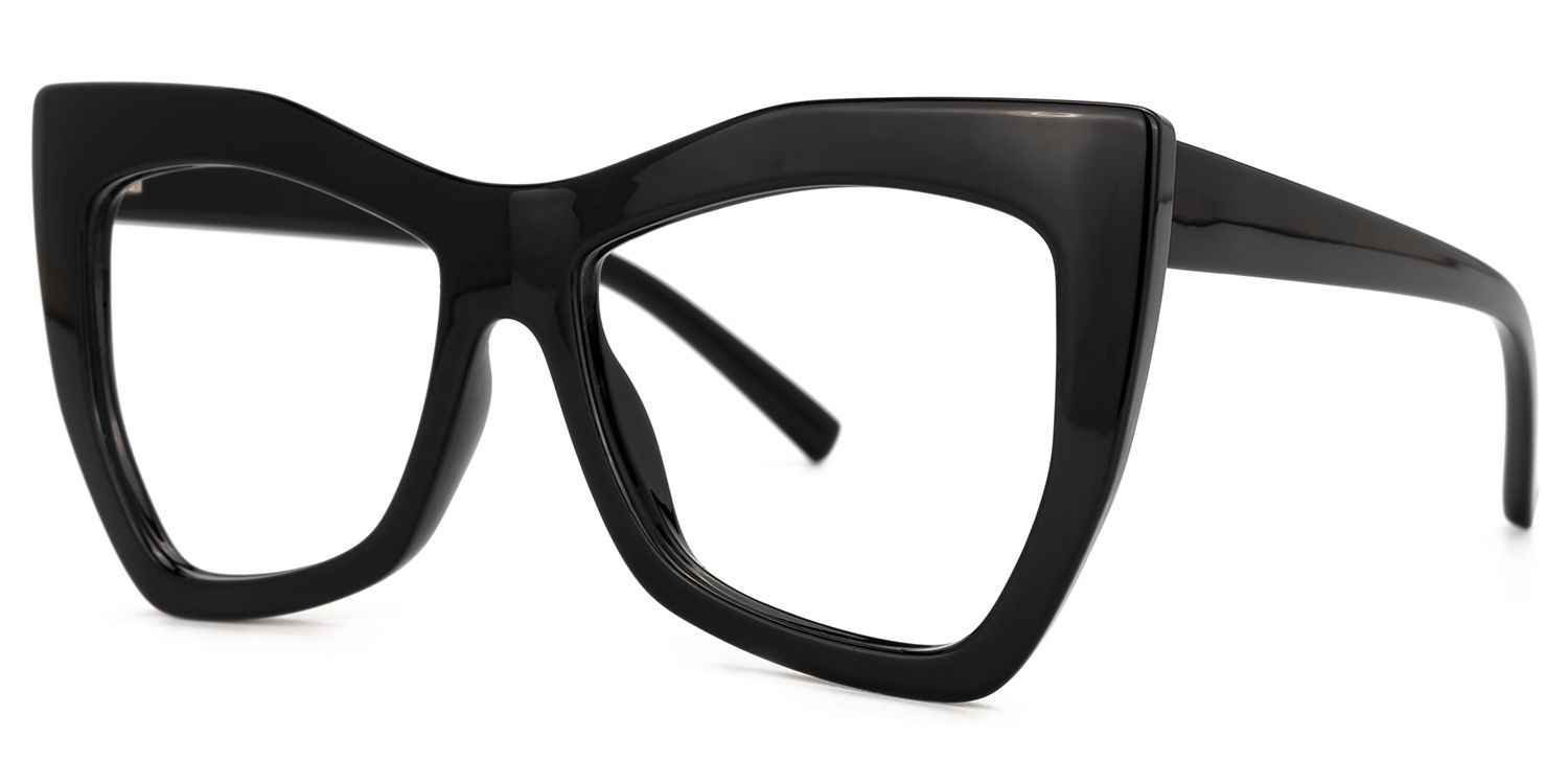 Zenteno Cateye Black Glasses | Zeelool Glasses1