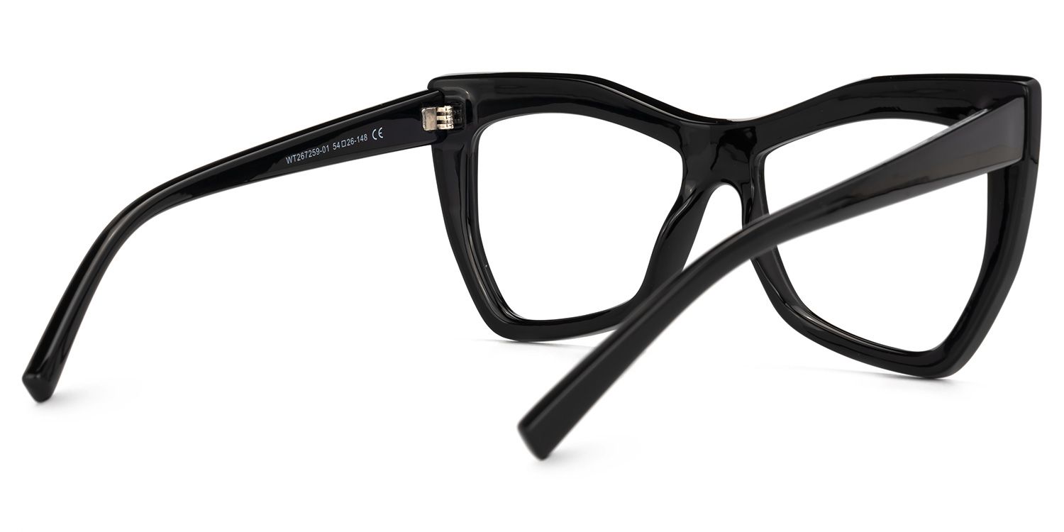 Zenteno Cateye Black Glasses | ZEELOOL Canada3