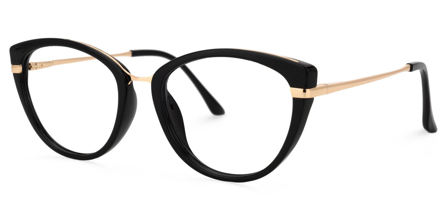 Peden Cateye Black Glasses | Zeelool Glasses1