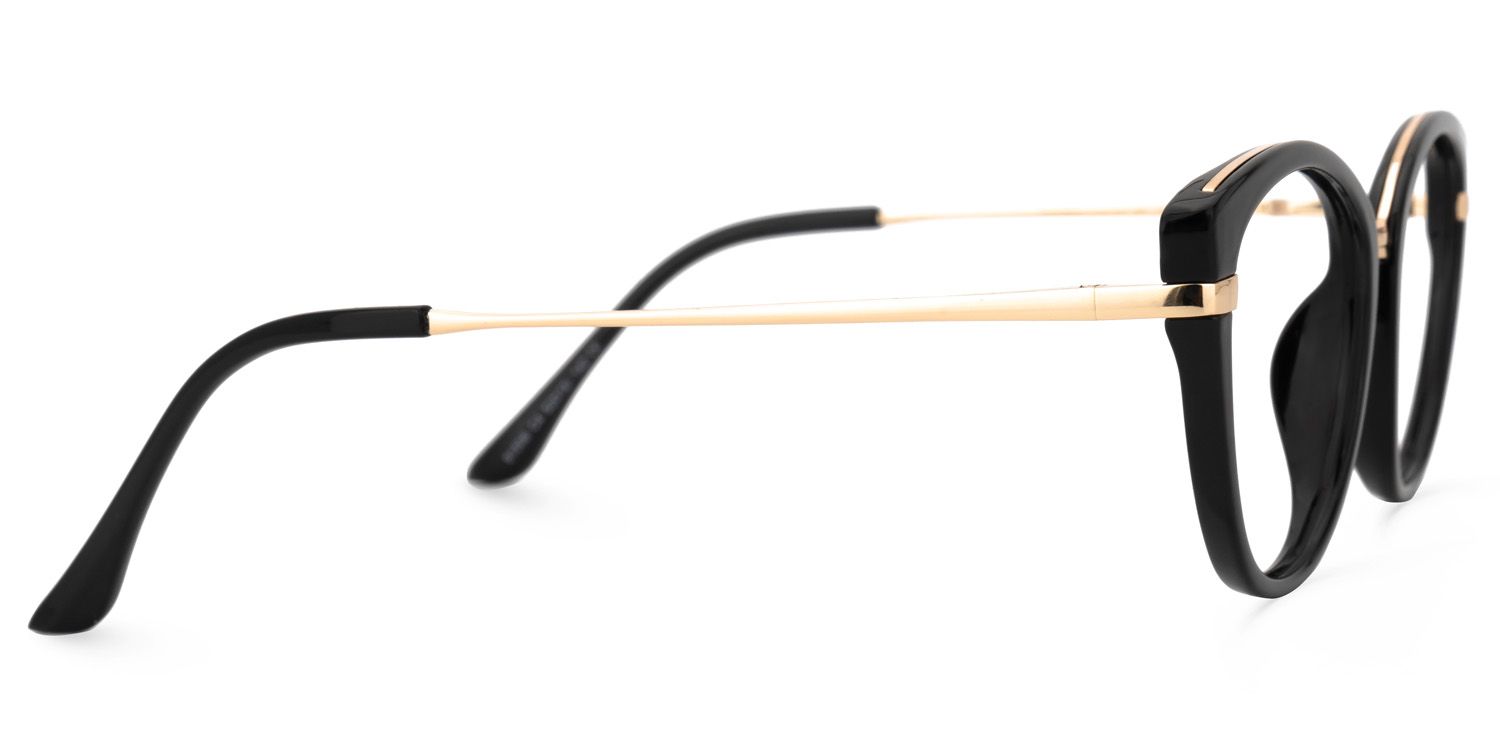 Peden Cateye Black Glasses | Zeelool Glasses2