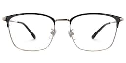 Stanage Browline Silver Glasses0