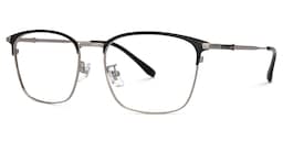 Stanage Browline Silver Glasses1