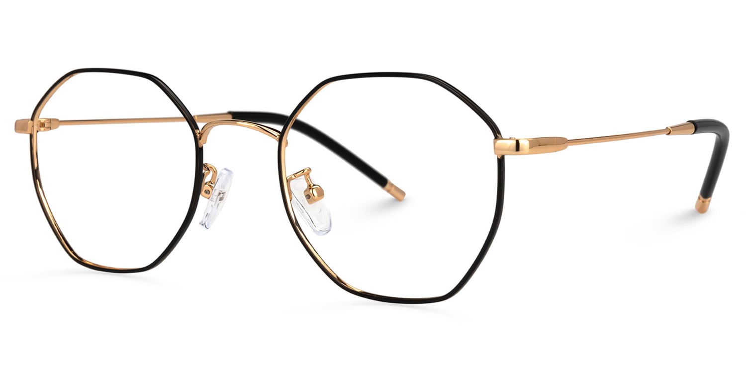 Reyes Geometric Black Glasses