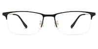 Shamblin Rectangle Black Glasses0