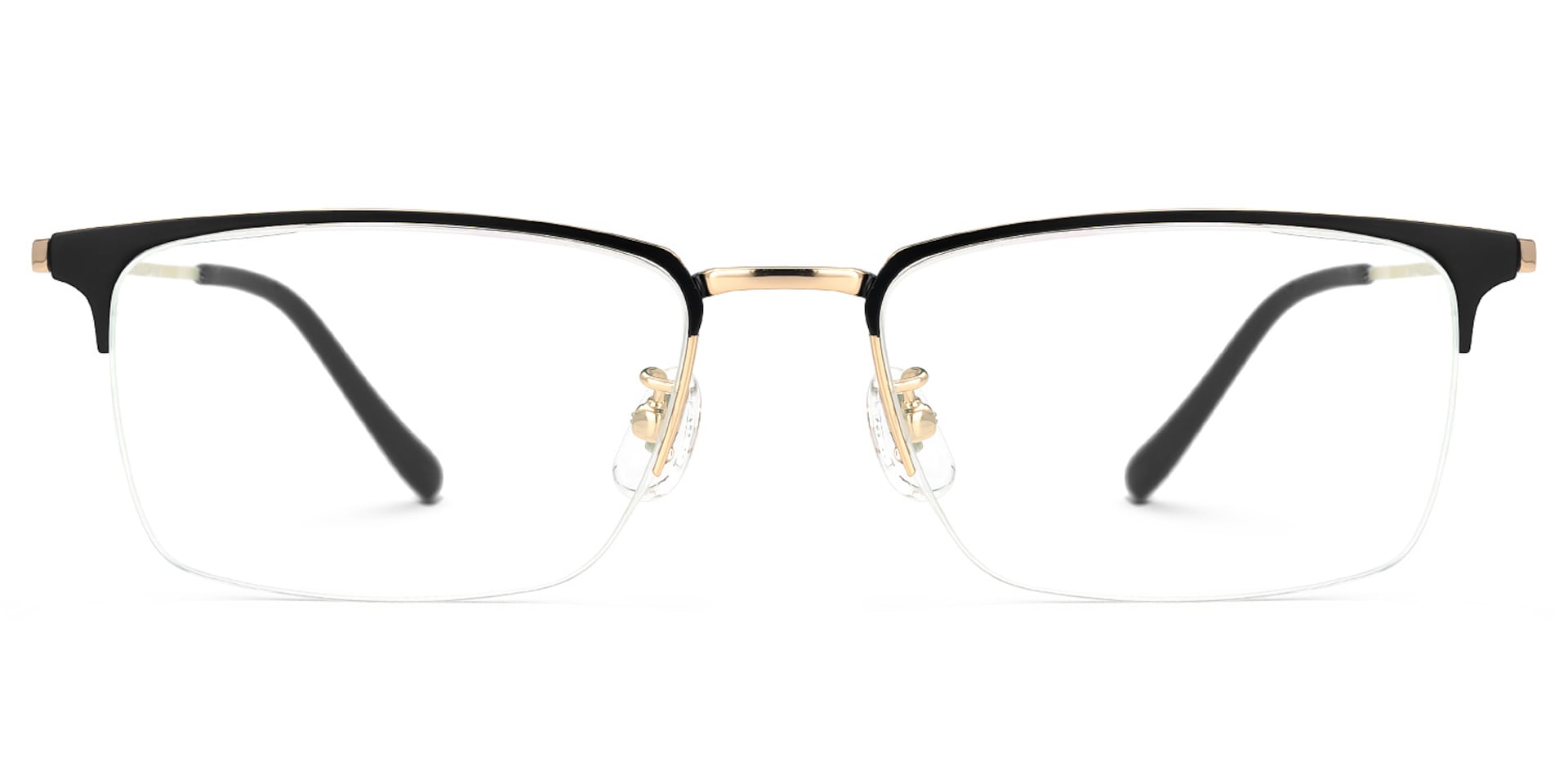 Tamika Rectangle Black Glasses | Zeelool Glasses0