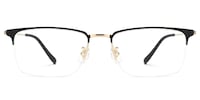 Tamika Rectangle Black Glasses0