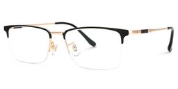 Tamika Rectangle Black Glasses1