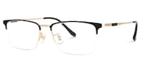 Tamika Rectangle Black Glasses1