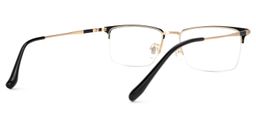 Tamika Rectangle Black Glasses3