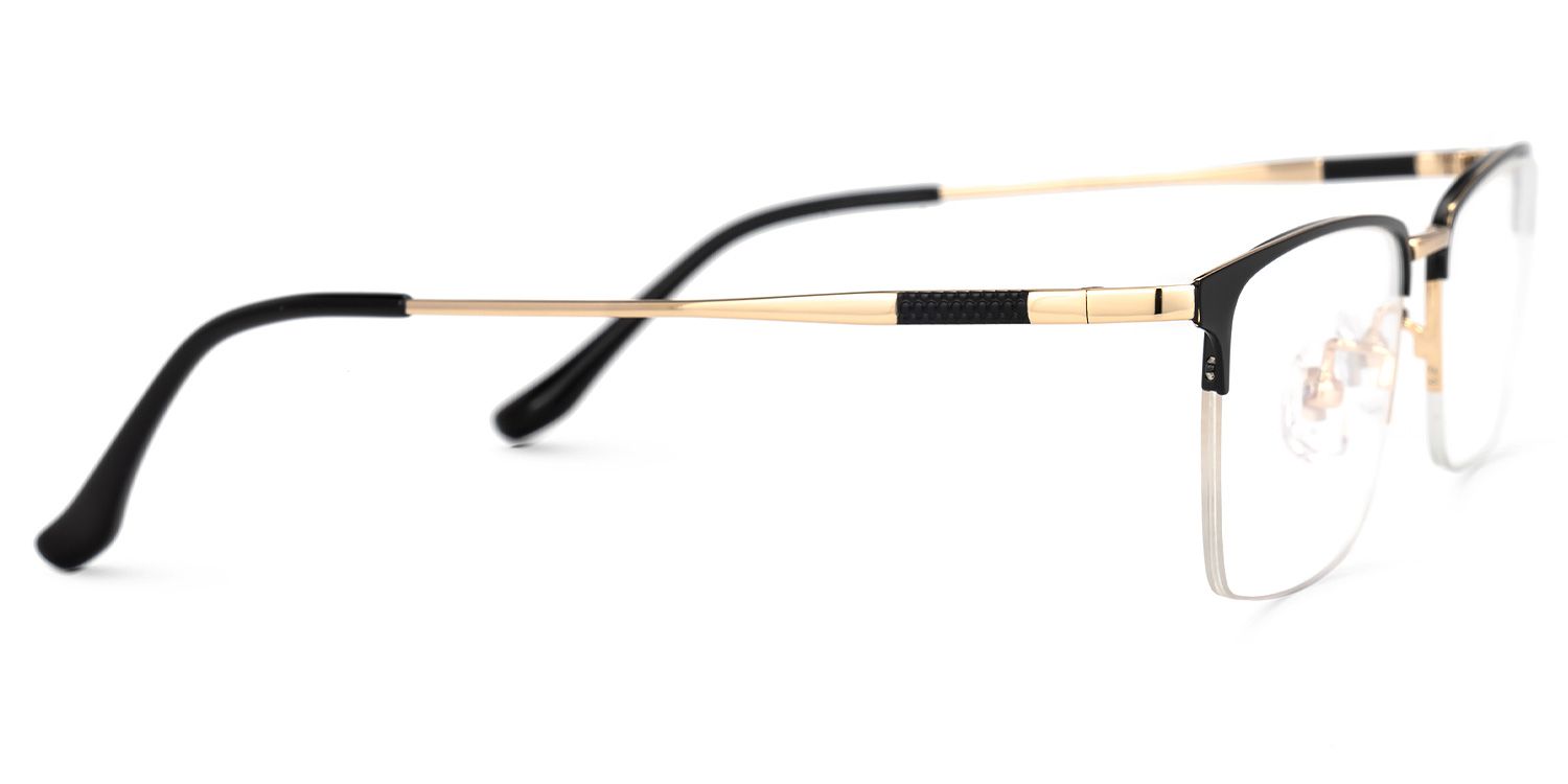 Tamika Rectangle Black Glasses | Zeelool Glasses2