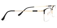 Tamika Rectangle Black Glasses2