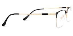 Tamika Rectangle Black Glasses2