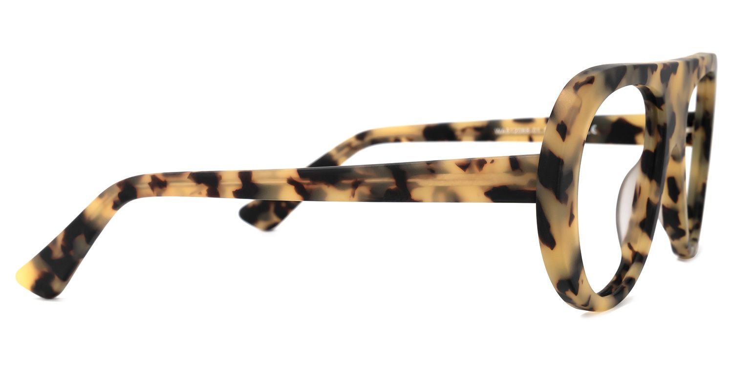 Woollery Geometric Tortoise Glasses | Zeelool Glasses2