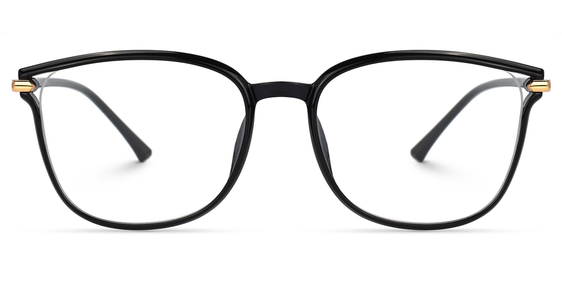 Mander Square Black Glasses | Zeelool Glasses0