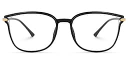 Mander Square Black Glasses0