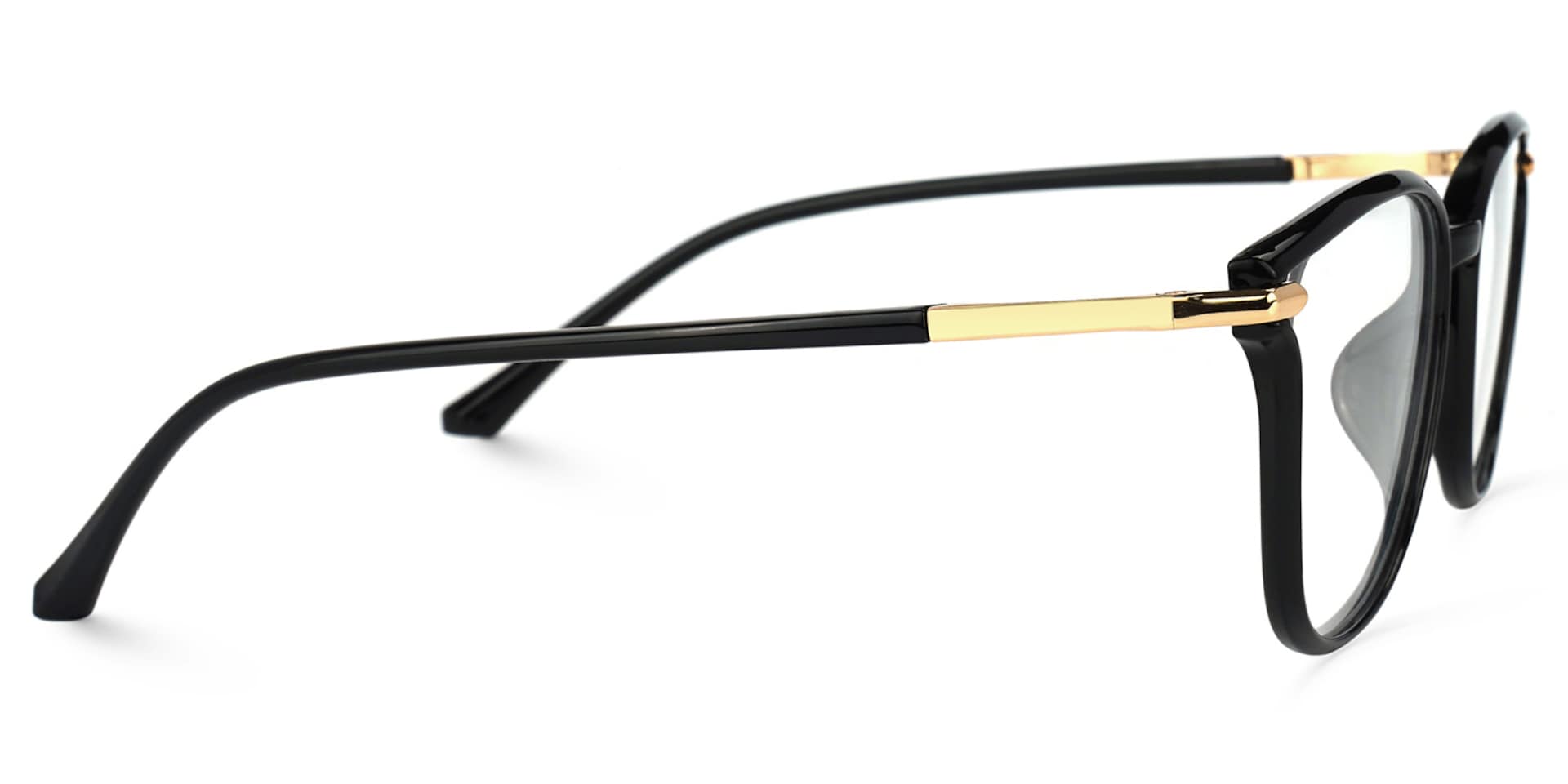 Mander Square Black Glasses | Zeelool Glasses2