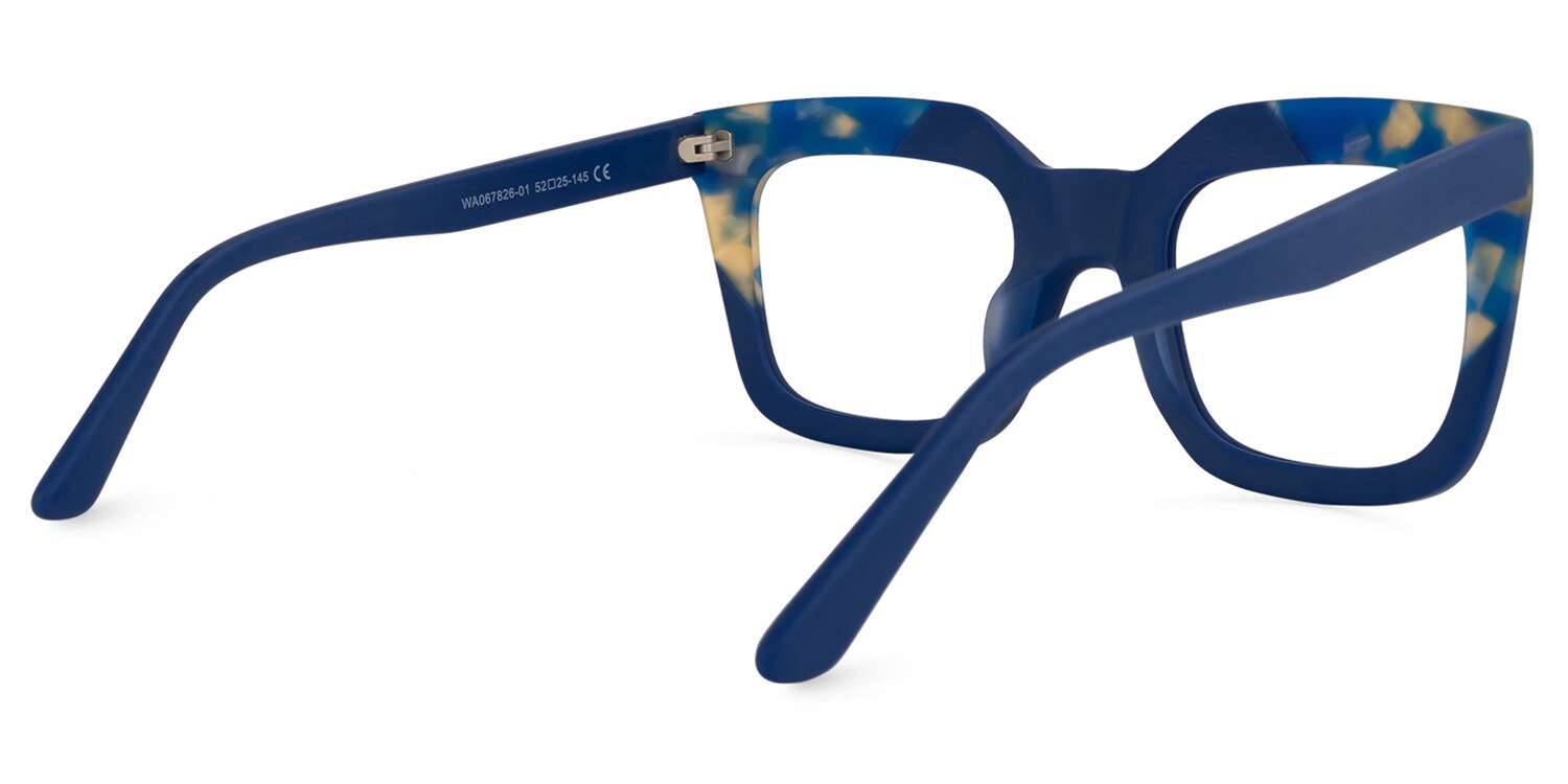 Carrasco Square Blue Glasses | Zeelool Glasses
