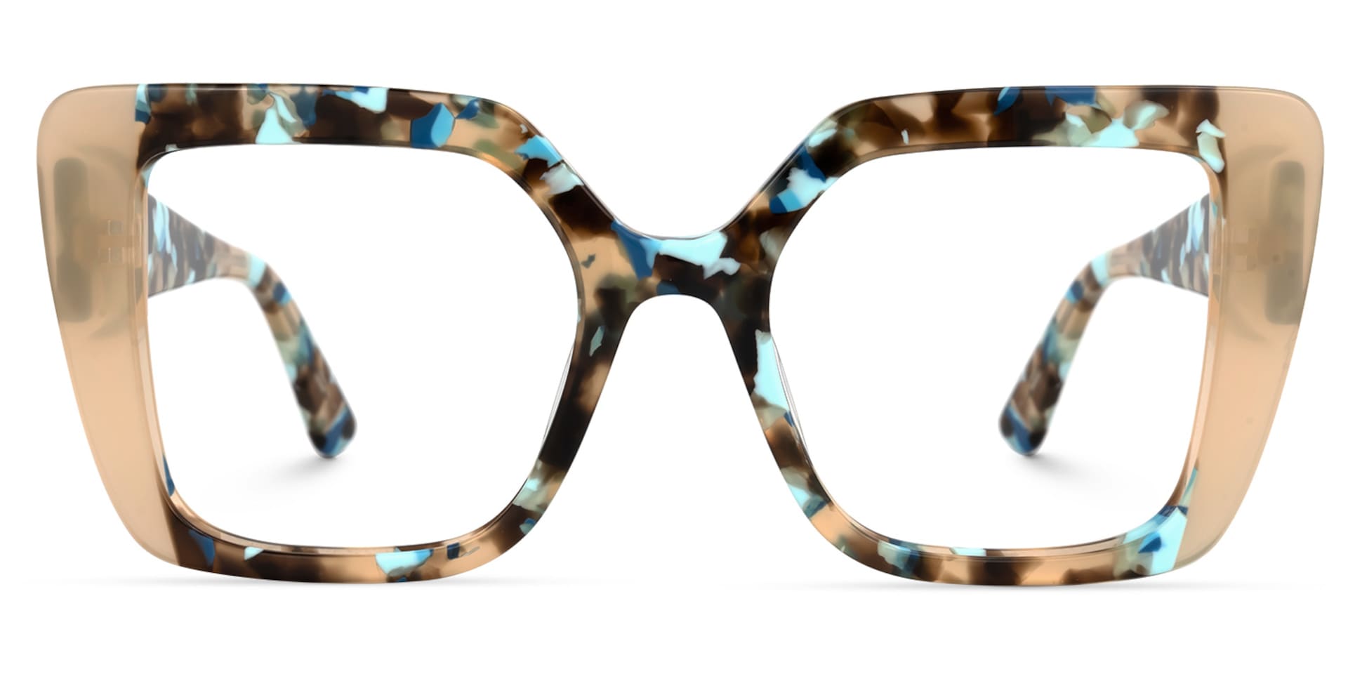 Duarte Square Blue-Tortoise Glasses | Zeelool Glasses0