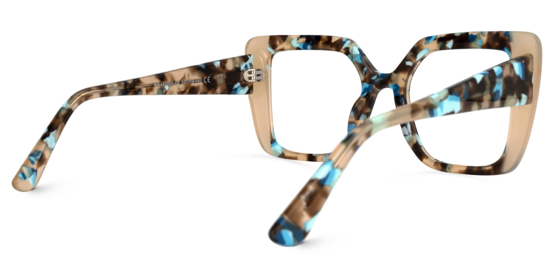 Duarte Square Blue-Tortoise Glasses | Zeelool Glasses3